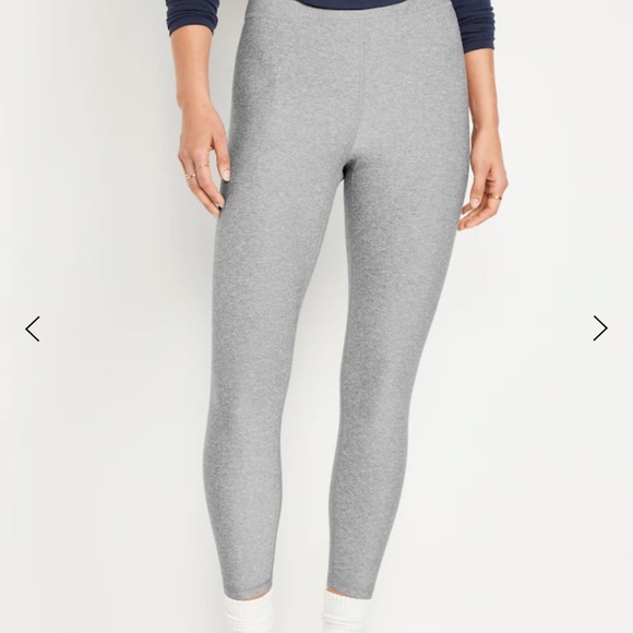 NWT OLD NAVY Extra High-Waisted Cloud+ 7/8 Leggings Color: Light Gray - Picture 1 of 6